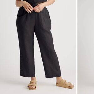 Quince 100% European linen ankle pants